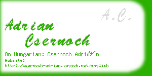 adrian csernoch business card